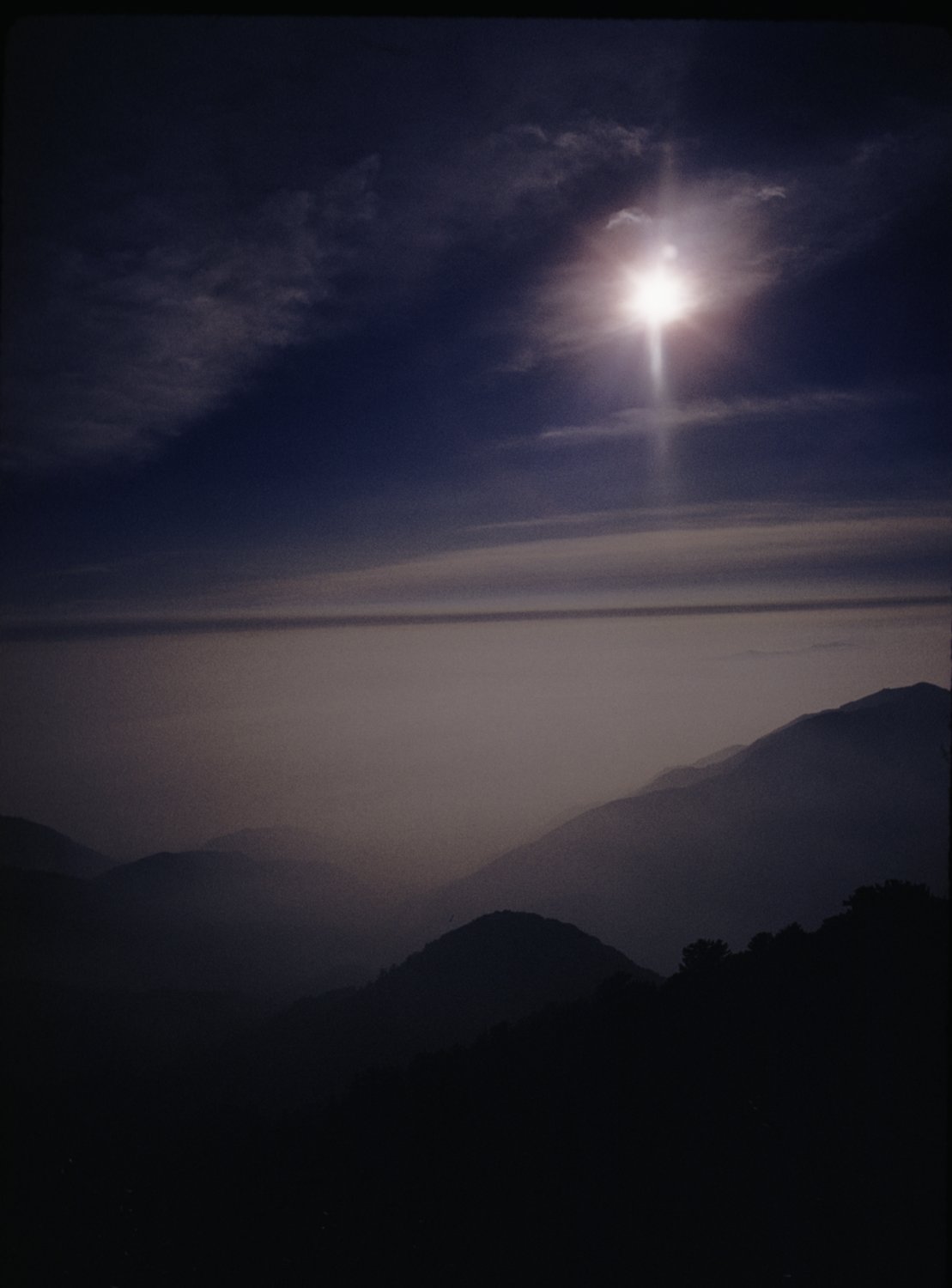 sunset - Mount Wilson, California - 1959 - Kodachrome - Tony Karp, design, art, photography, techno-impressionist, techno-impressionism, aerial photography , drone , drones , dji , mavic pro , video , 3D printing - Books -