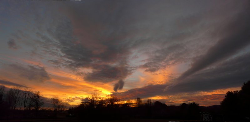 A final panorama of the sunset - by Tony Karp