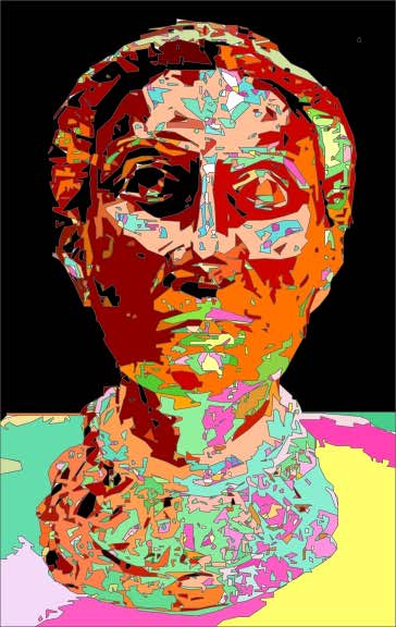Old French face - by Tony Karp