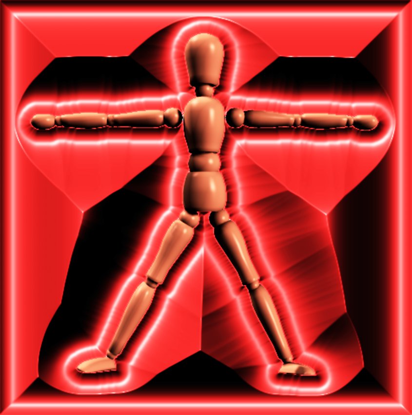 Vitruvian Man - Figure inspired by Leonardo dq Vinci - by Tony Karp